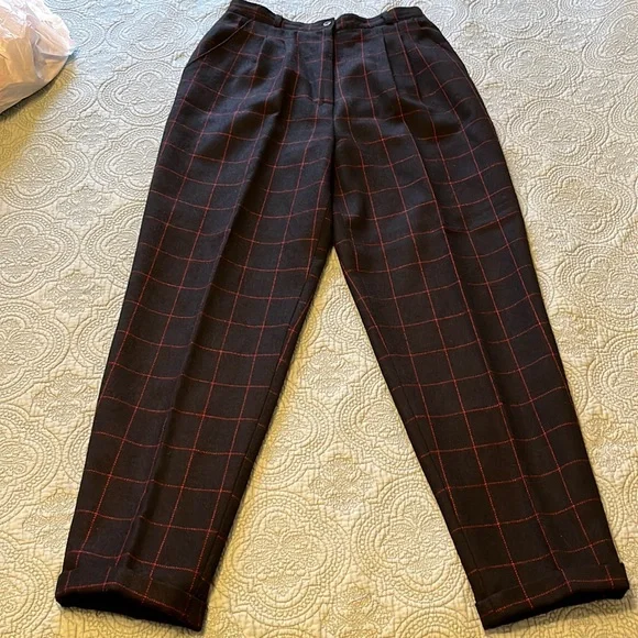 Vintage Pretense Wool Pants - Picture 1 of 8